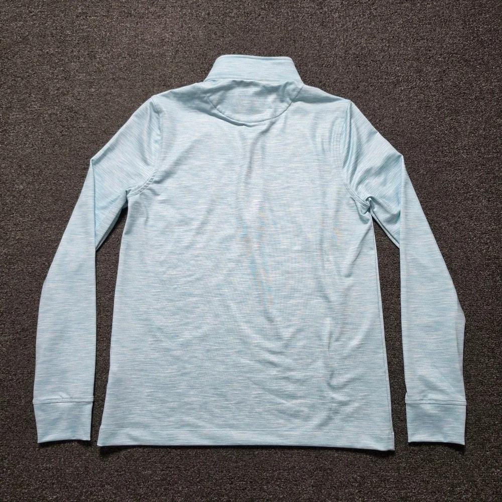 Oobe Hydrovent Quarter Zip Pullover Light Blue Mens XS Space Dye Active Top NEW